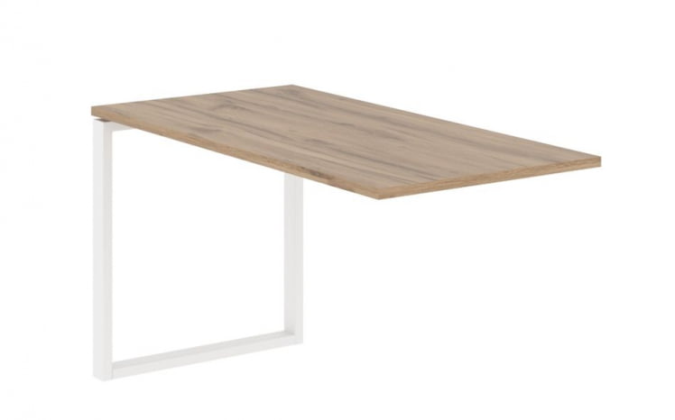 Брифинг-приставка ЕДИС ЕКБ 1367 Дуб Денвер светлый Белый / EDIS EQB_0