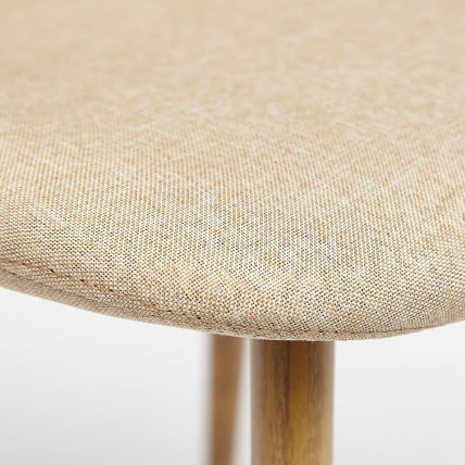 Стул БРЕЕЗЕ (мод. 4724) металл/ткань, 44х48х87см, бежевый/натуральное дерево / BREEZE (mod._4