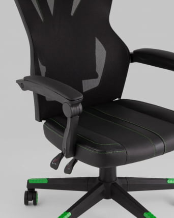 Кресло спортивное ТопЧаирс Айронхайд Зеленый / TopChairs_3