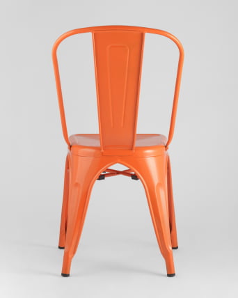 Стул ТОЛИКС с высокой спинкой Оранжевый глянцевый / TOLIX_5