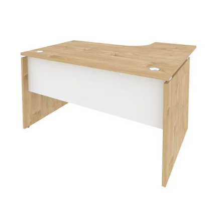 Стол эргономичный левый ОНИКС О.СА-3Л Тиквуд Светлый/Белый / ONIX O.SA-3L_0