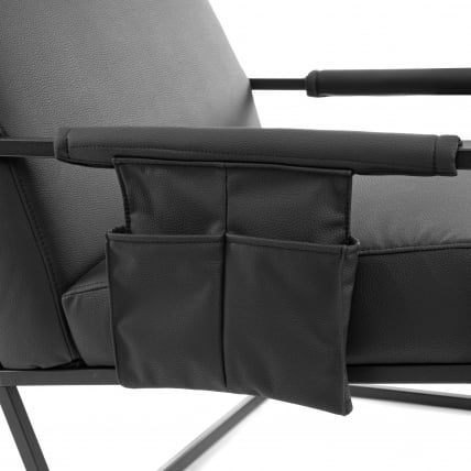 Кресло Чарли ЛУКС/Чарли Люкс экокожа , Шарп Черный, 70х80х82 см / Charli LUX/Чарли Sharp_5