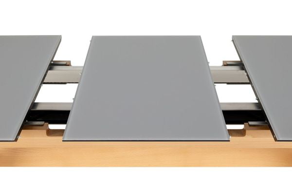 Стол раскл. Нарвик Гласс 120-150 Аутоматиc Натур/Дэрк матте гласс / Glass Automatic Natur/Dark matte glass_5