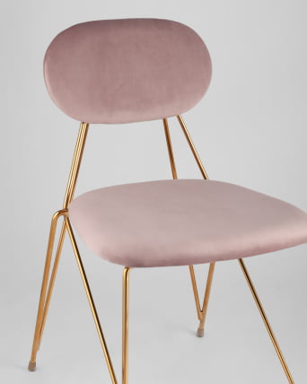 Стул Элис мягкий Розовый_7