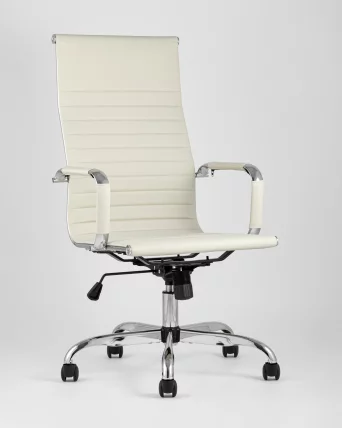 Кресло руководителя ТопЧаирс Ситй Бежевое / TopChairs City_1