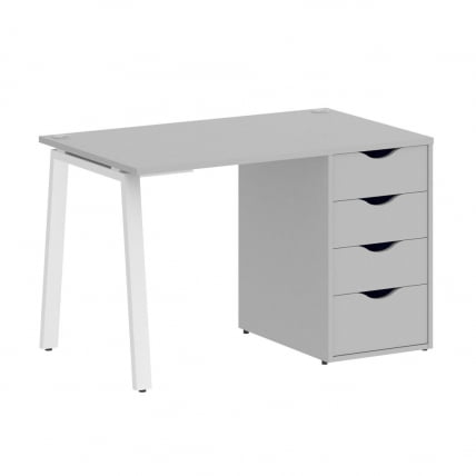 Стол письменный ХОМЕ ОФФИCЕ ВР.СП-3-118.4.А Серый/Белый металл / HOME OFFICE VR.SP-3-118.4.A_0