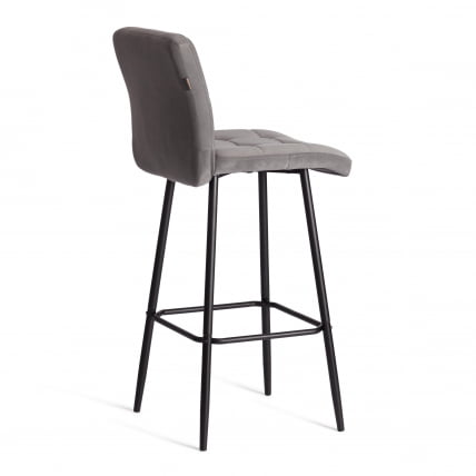 Барный стул Медео/Медео велюр, серый, 29, 45х56х113 см / Medeo/Медео_3