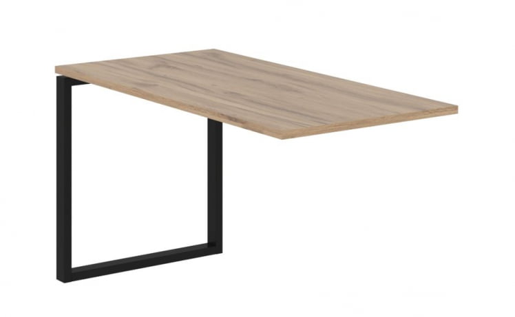 Брифинг-приставка ЕДИС ЕКБ 1367 Дуб Денвер светлый Черный / EDIS EQB_0