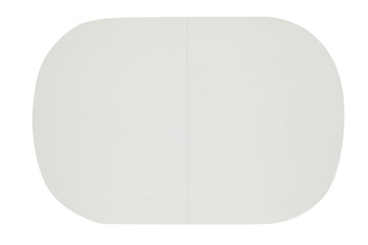 Стол обеденный раскладной БОСCО (Боско) основание бук, столешница мдф, 120+30*80см, Белый + Коричневый / BOSCO_2