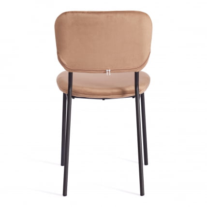 Стул CАРОЛ (мод. УC06) металл, вельвет, 45 х 56 х 82 см, Бровн (коричневый) ХЛР11 / черный / CAROL (mod. UC06) Brown HLR11_4