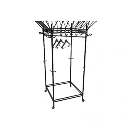 Вешалка гардеробная на колесах Пико 23 Черный_0