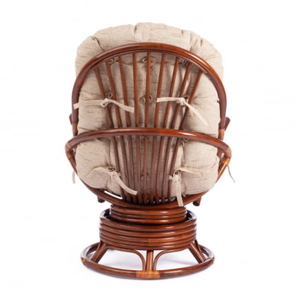 Кресло вращающееся ФЛОРЕС 5005 /без подушки/ Пекан (орех) / FLORES Pecan_13