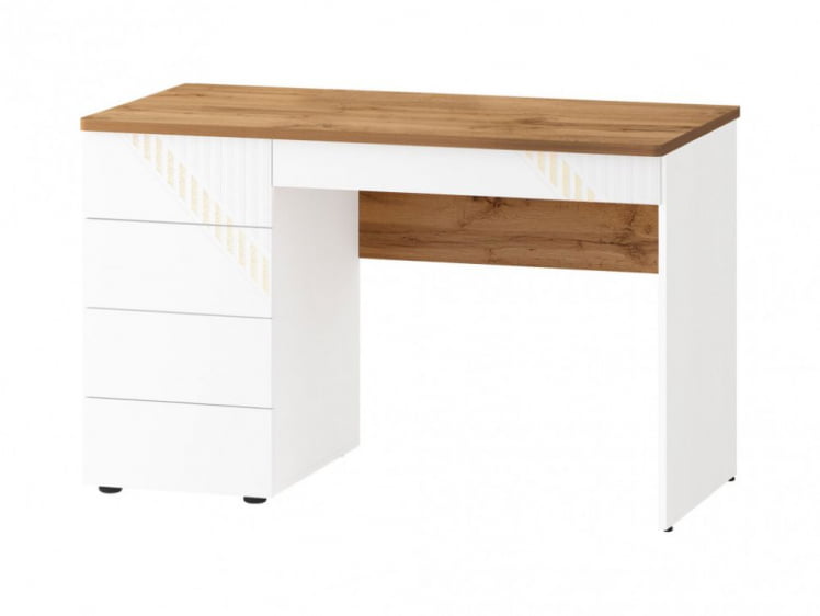 Стол письменный (лев/прав) Монако 903.24 Дуб Вотан / Белый шпон / Альпийский белый_0