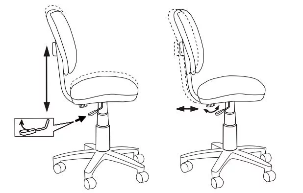 Кресло детское Бюрократ CХ-В204НКС (пластик белый) Серый 15-48 / CH-W204NX_5