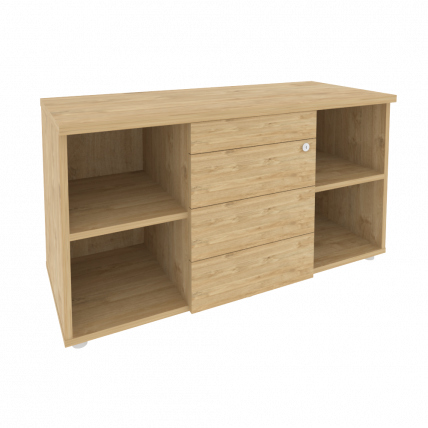 Тумба сервисная с ящиками ТИП-ОН ОНИКС О.ТС-11 ТИП Тиквуд Светлый / TIP-ON ONIX O.TS-11 TIP_0