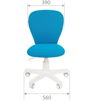 Детское кресло CХАИРМАН ТИН (КИДС) 105 белый пластик ТВ (ТВ)Голубой / CHAIRMAN (KIDS) (TW)Голубой_3