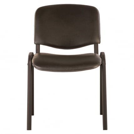 Стул для посетителей ИСО черный каркас кожзам Черный / ISO_4