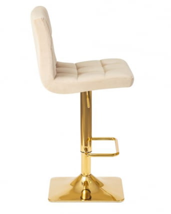 Стул барный ДОБРИН ГОЛДИЕ (бежевый велюр (МДЖ9-10)) 2 шт / DOBRIN GOLDIE (MJ9-10))_3