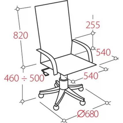 Кресло руководителя ЕЧаир-604 298405 Черное / EChair-604_3