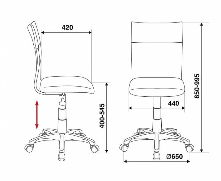 Кресло Бюрократ CХ-1399 БЛУЕ Синее / CH-1399 BLUE_4