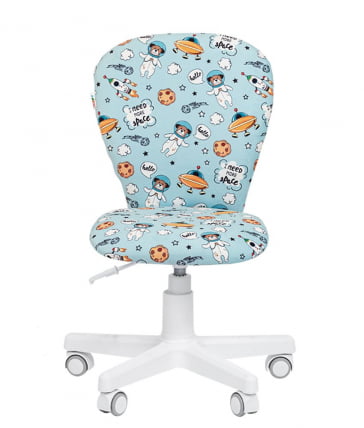 Детское кресло CХАИРМАН ТИН (Кидс) 105 белый пластик Спасе / CHAIRMAN (Kids) Space_1