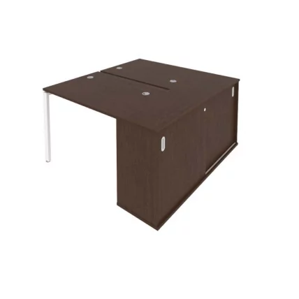 Рабочая станция с опорным шкафом-купе Метал СйстемБ.Б.РС-СШК-1.1 Венге/Белый / Metal SystemБ.Б.РС-СШК-1.1_0