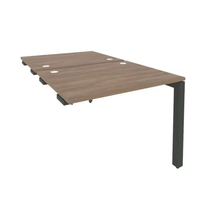 Стол-приставка двойной на П-образном м/к к опорным элем. ОНИКС О.МП-Д.СПР-1.8 Дуб Аризона/Антрацит / ONIX O.MP-D.SPR-1.8_0