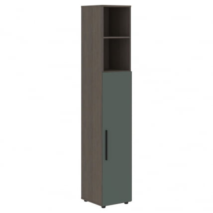 Шкаф-колонка с глухой средней дверью (правый) ВЕЛИОН ВХCС 40.6 Р Нефрит Дуб Сильвер / VELION VHCS R_0