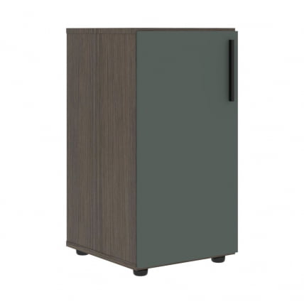 Шкаф-колонка с глухой малой дверью (левый) ВЕЛИОН ВЛCС 40.1 Л Нефрит Дуб Сильвер / VELION VLCS L_0
