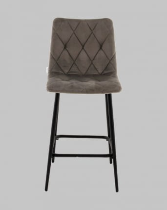 Стул полубарный Одди Диамонд велюр темно-серый / Diamond_2