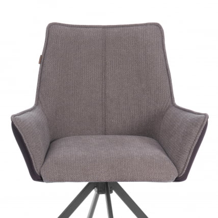 Кресло Мурано/Мурано опора 360, велюр/букле (ХЙП)/Экокожа, бежевый/коричневый / Murano/Мурано (HYP)/Экокожа,_5