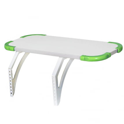 Полка навесная с проставкой Полка_бз 3/550 Белая Зеленая / Polka_bz_0