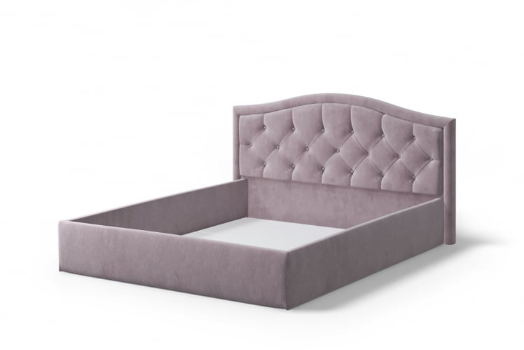 Кровать Стелла, 1200*2000 мм, велюр НЕО 15, лиловый / NEO_1