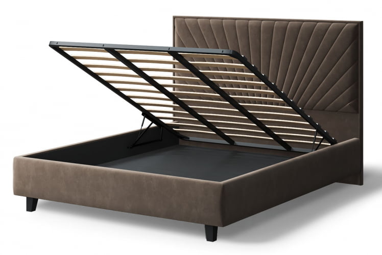 Кровать Леона, 2000кс1600мм, коричневый / 2000x1600мм,_3