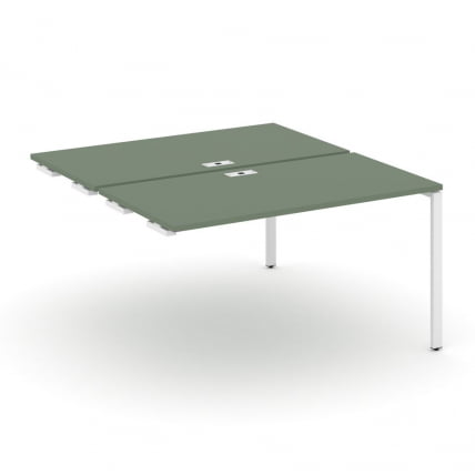 Двойной стол-приставка к опорным тумбам/шкафам CОНCЕПТ CН.ДСПР-002 Кобо Белый / CONCEPT CN.DSPR-002_0