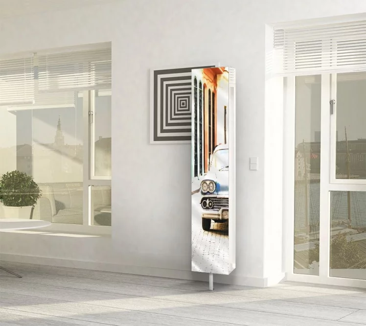 Поворотный зеркальный шкаф Зоом Арт Белый / Zoom Art_10