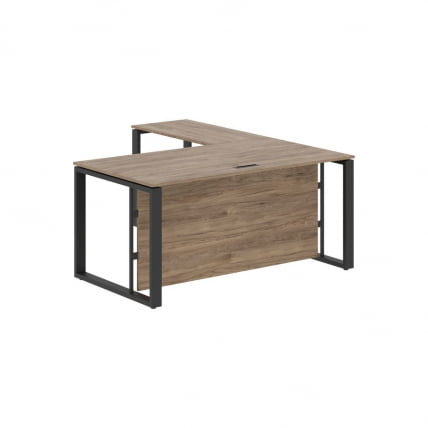 Стол с боковой приставкой ЕНИО ЕCТ 1619Х Кария Пальмира/Антрацит / ENIO ECT 1619H_1