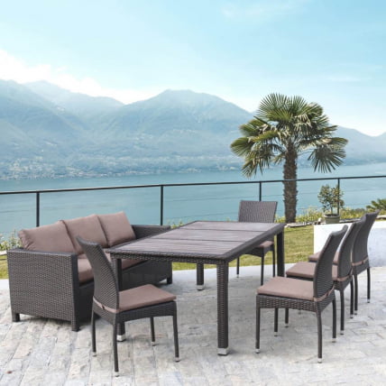 Комплект плетеной мебели Т347/С65А/Й380А-В53 Бровн 8ПCС / T347/S65A/Y380A-W53 Brown 8PCS_0