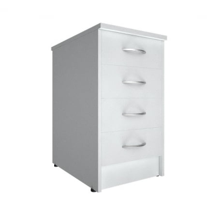 Тумба приставная (с замком) Рива А.ТП-4.1Ф-С Белый / Riva А.ТП-4.1F-S_0