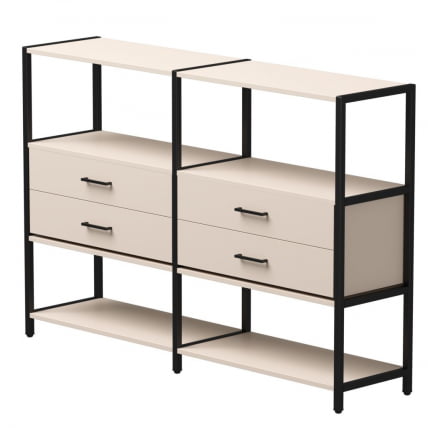 Набор стеллажных систем Еверпроф ЕВО №2 Кашемир Черный / Everprof EVO_0