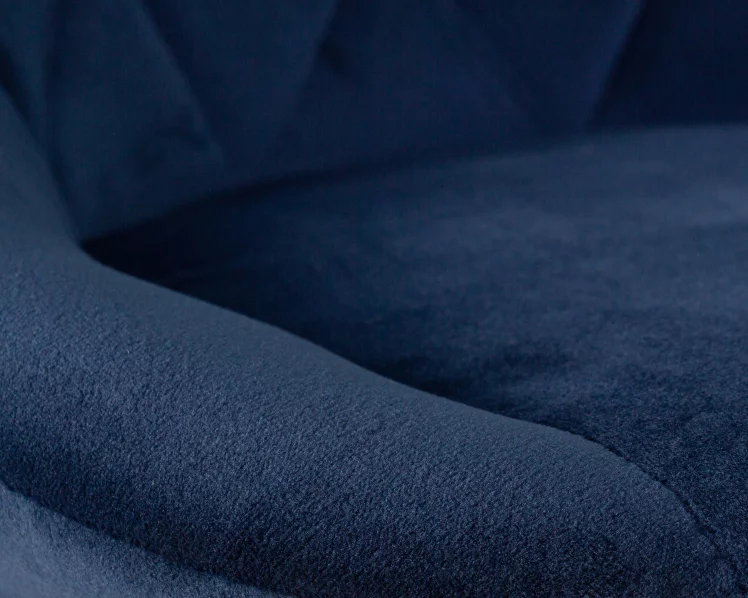 Стул барный ДОБРИН ЛОГАН БЛАCК Синий велюр МДЖ9-117 / DOBRIN LOGAN BLACK MJ9-117_7