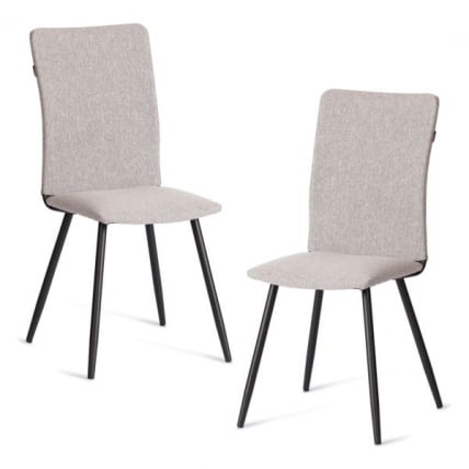 Стул обеденный Ла Роуссе (2 шт. в упаковке) НЕВ, ткань рогожка, темно-серый, Ф68, 45х55х93 см / La Rousse NEW, F68,_0