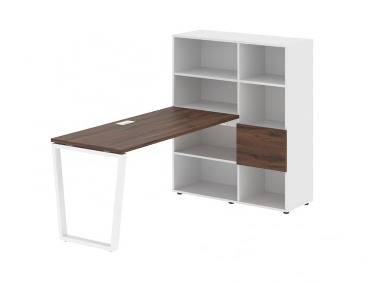 Рабочая станция ЕДИС ЕВРСТ 1115 Дуб Денвер темный Белый Белый / EDIS EVRST_0