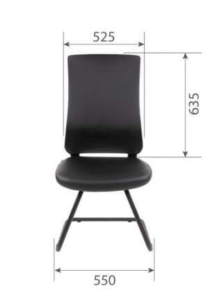 Офисное кресло CХАИРМАН 500 В (В) ЭКО экокожа Черный / CHAIRMAN (V)_14