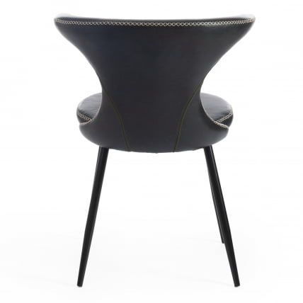 Стул ФЛАИР (мод. 9020) экокожа/металл, 60 х 56 х 78 см , зеленый 14/черный / FLAIR (mod._3