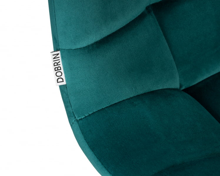 Стул барный ДОБРИН НИCОЛЕ (черные матовые ножки, морской волны велюр (108-119)) / DOBRIN NICOLE_6