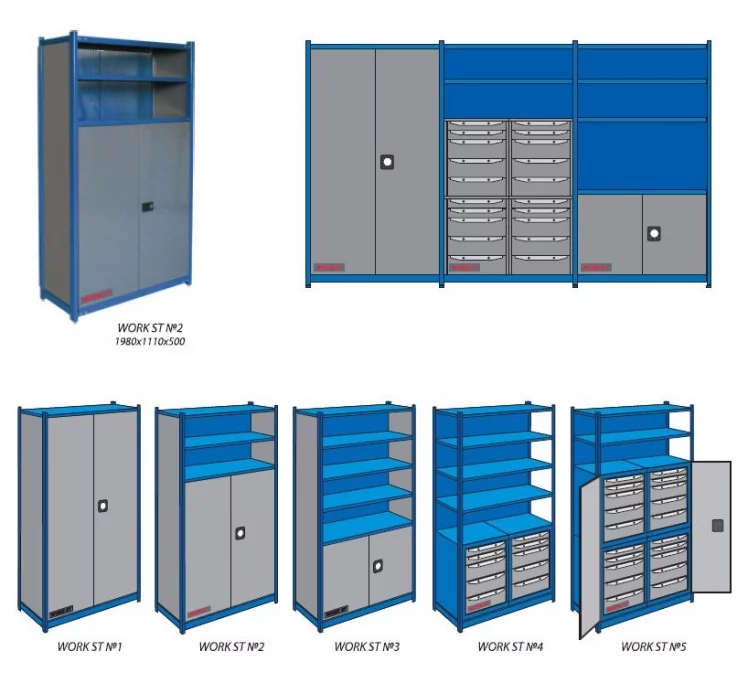 Шкаф инструментальный Комплект ВОРК СТ №1 / WORK ST_2