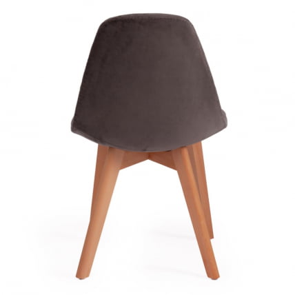 Стул CИНДЙ СОФТ (мод. C1021Ф1) / 1 шт. в упаковке вельвет/дерево бук, 53 х 45 х 81 см , серый (ХЛР 24)/натуральный / CINDY SOFT (mod. C1021F1) (HLR_3