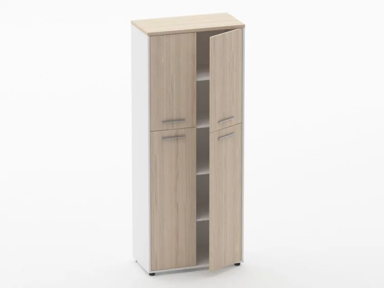 Шкаф 4 широкий закрытый, 4 двери Дека 10.19.141 Туя/Белый / Deka_1