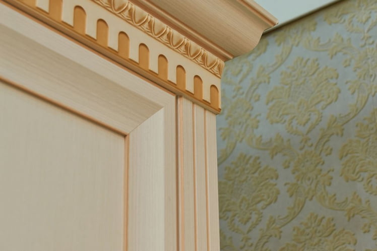 Комплект мебели для гостиной Марлен №8 Кремовый белый Патина_1